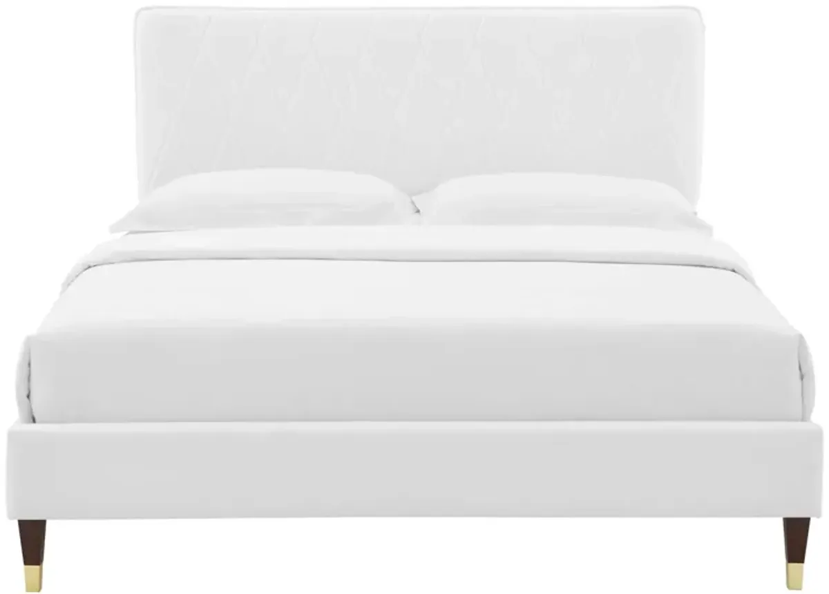 Phillipa Performance Velvet King Platform Bed