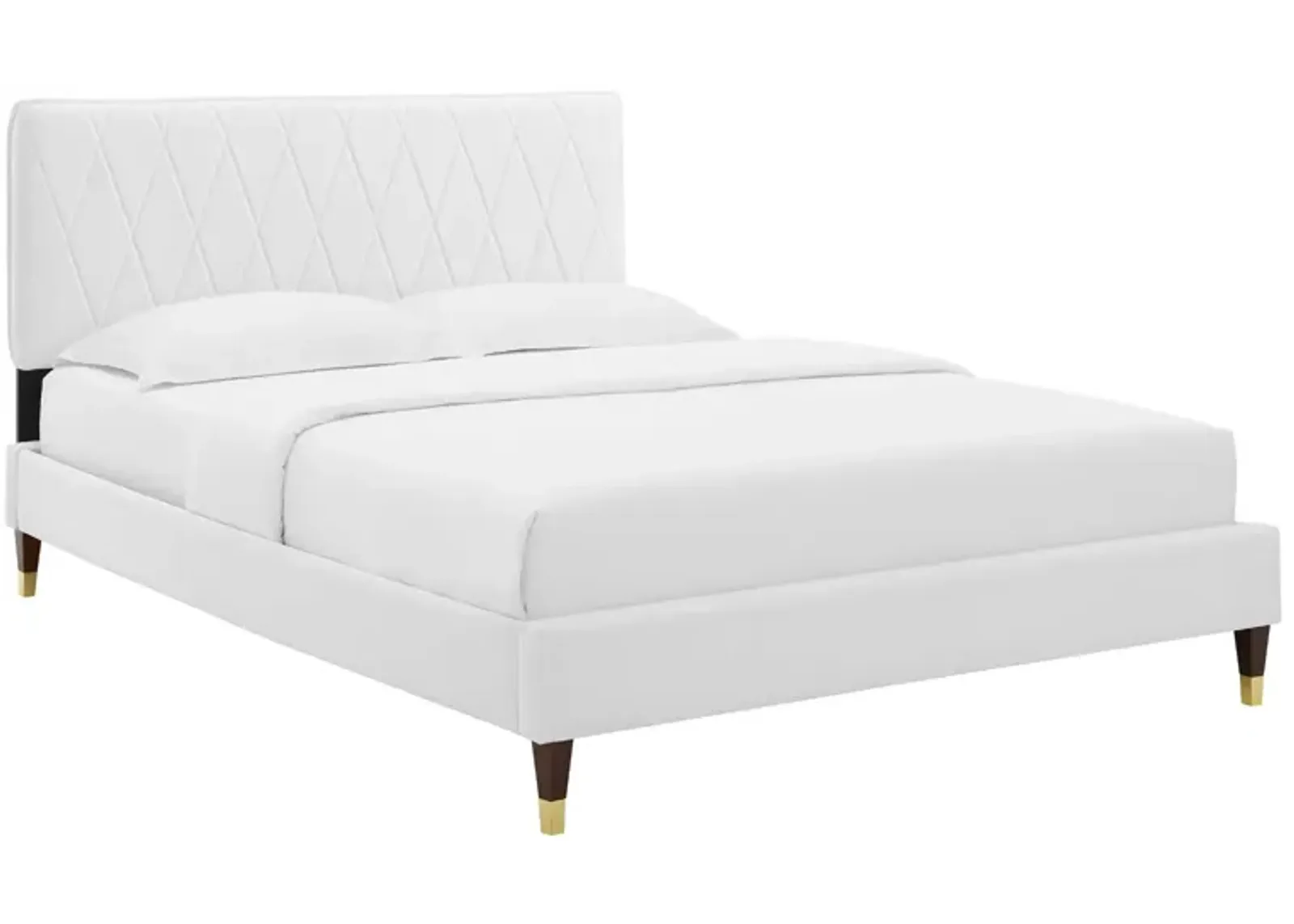 Phillipa Performance Velvet King Platform Bed