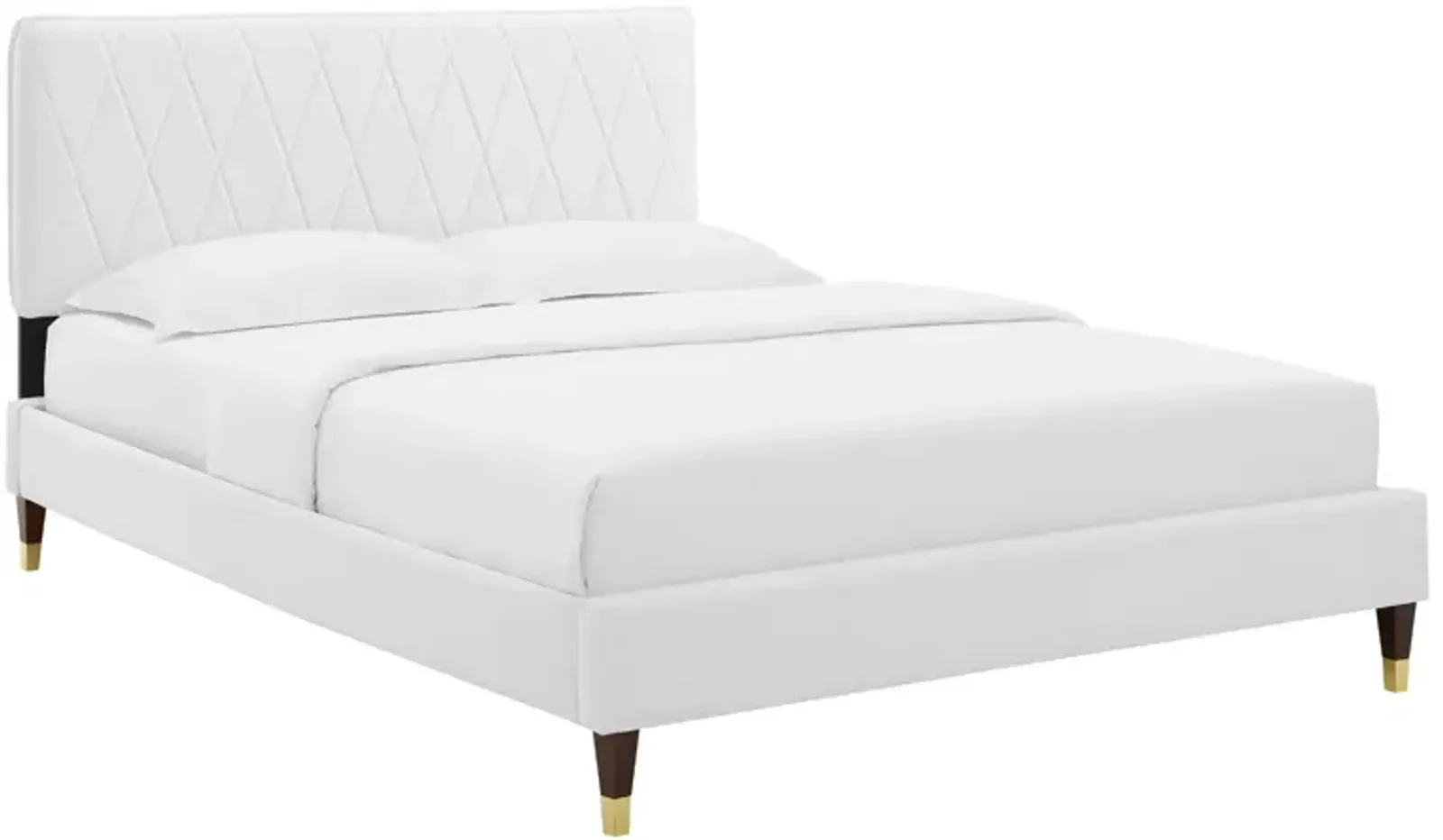 Phillipa Performance Velvet King Platform Bed