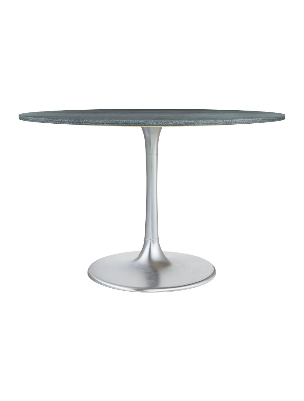 Metropolis Dining Table Gray & Silver