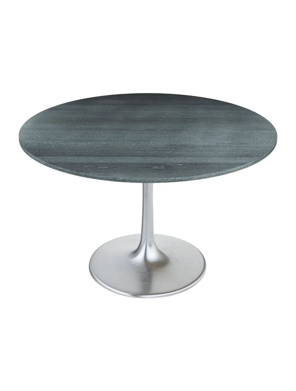 Metropolis Dining Table Gray & Silver