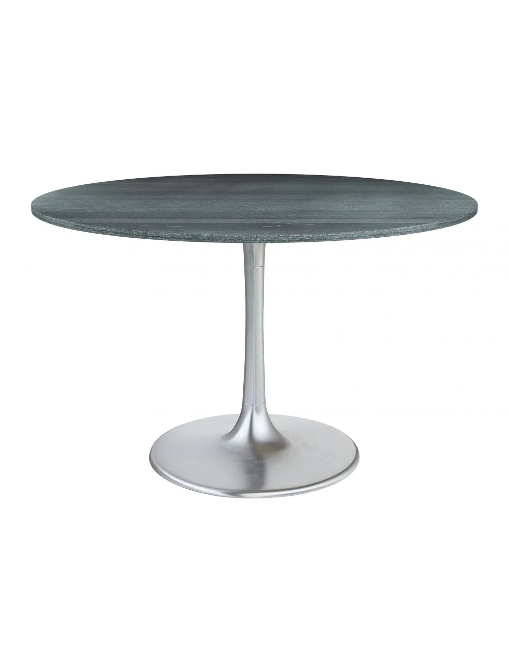 Metropolis Dining Table Gray & Silver