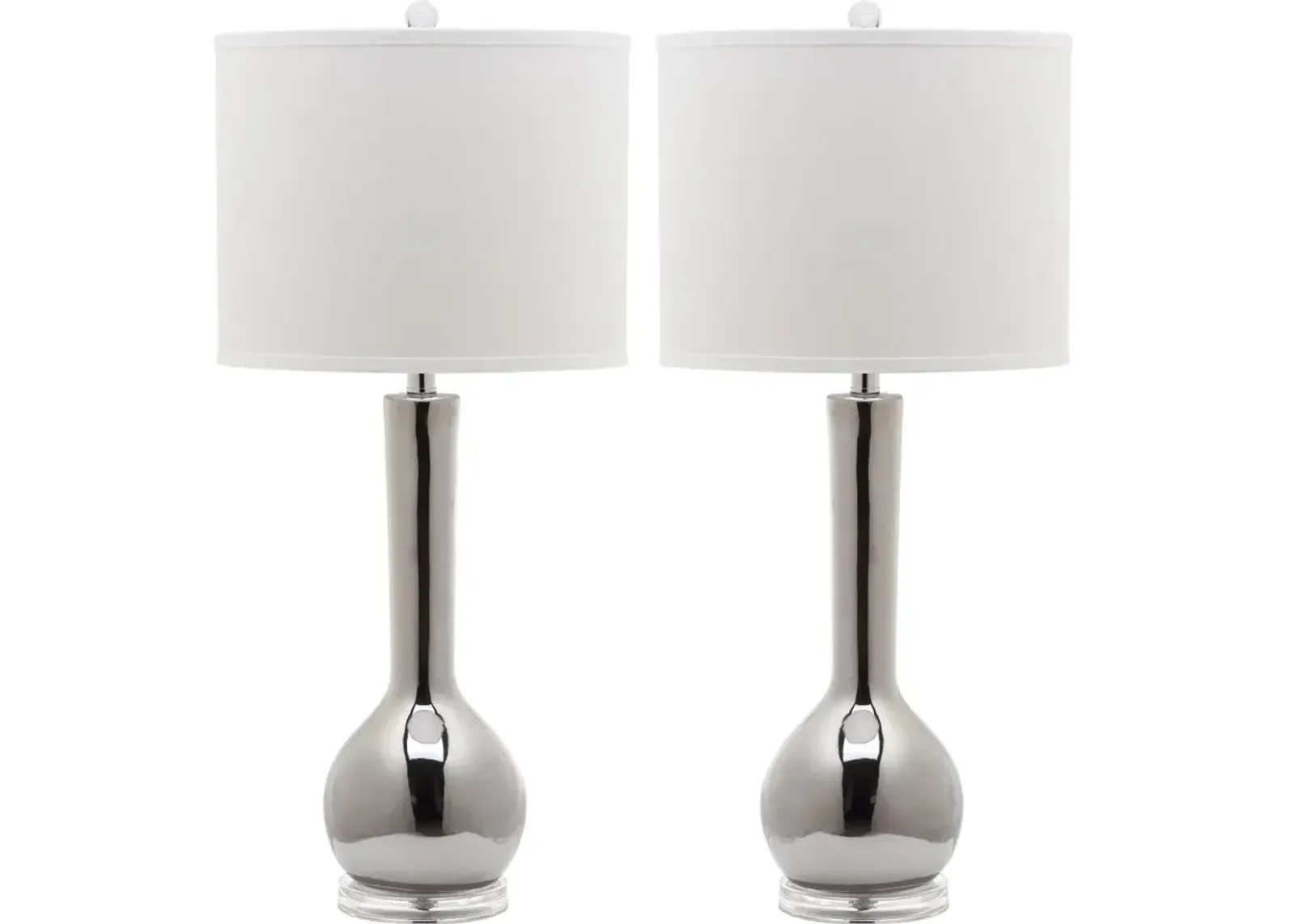 Mae 30.5-Inch H Long Neck Ceramic Table Lamp - Set of 2