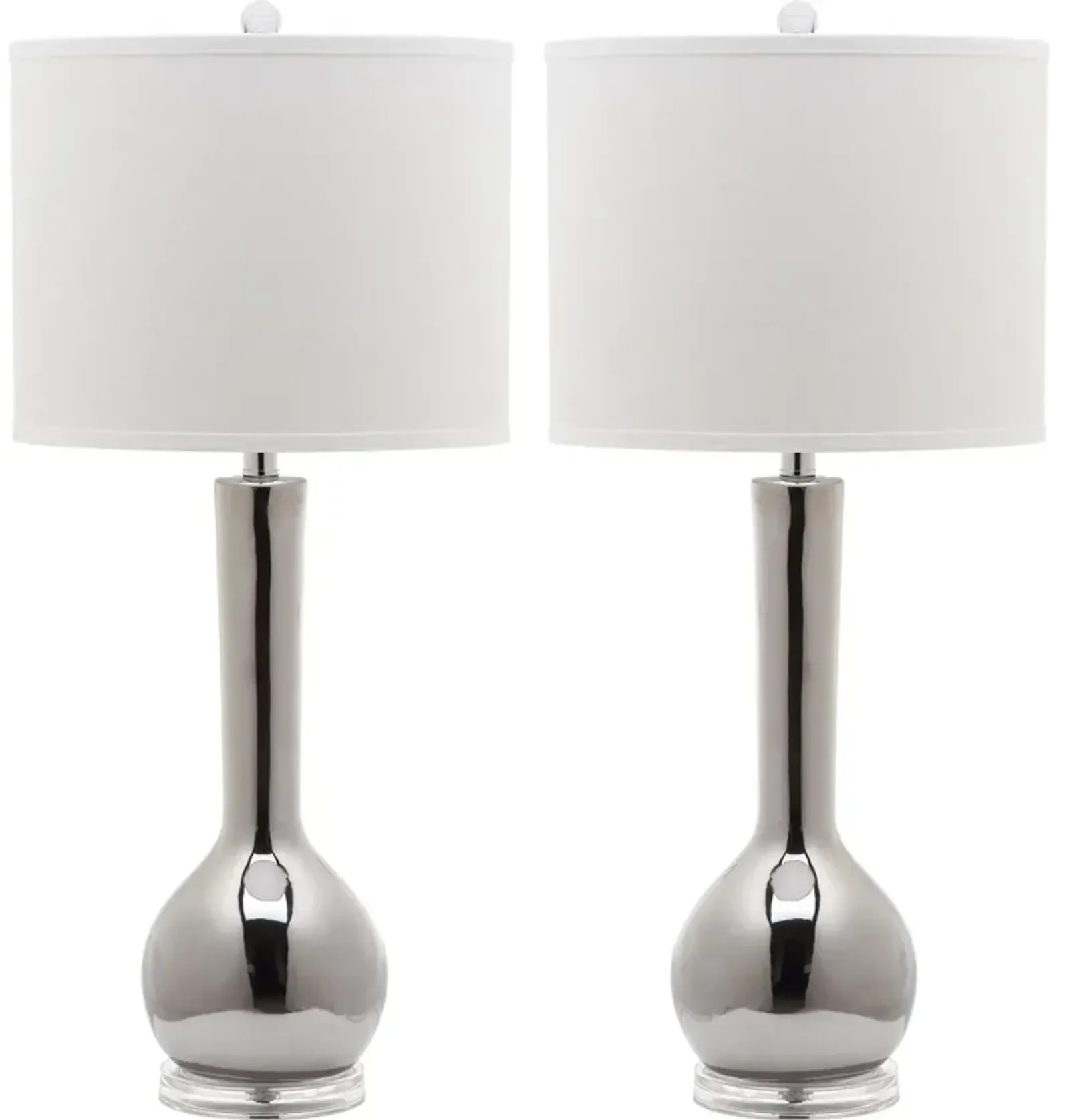 Mae 30.5-Inch H Long Neck Ceramic Table Lamp - Set of 2