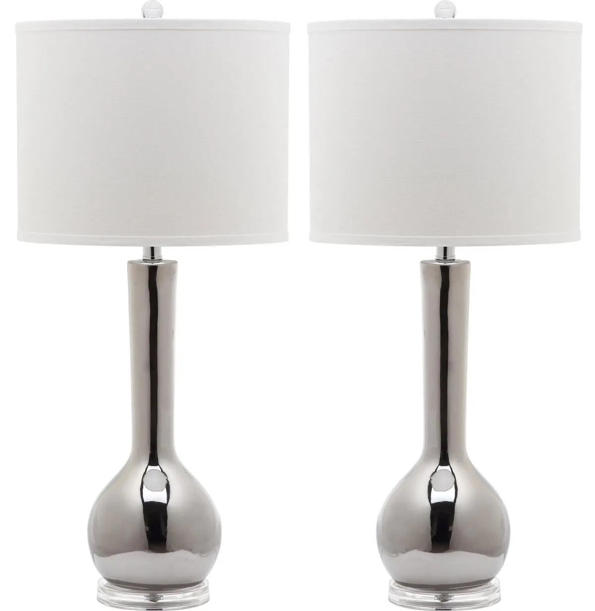 Mae 30.5-Inch H Long Neck Ceramic Table Lamp - Set of 2