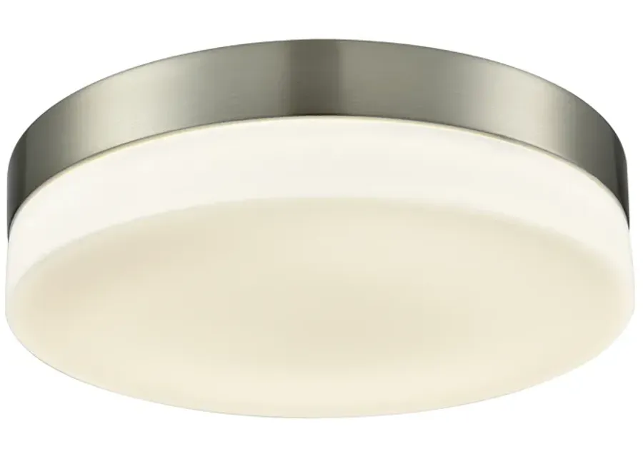 Holmby 11" Wide 1-Light Flush Mount - Satin Nickel