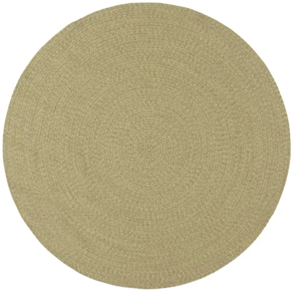 BRAIDED Hand Woven 4' x 4' Round area rug