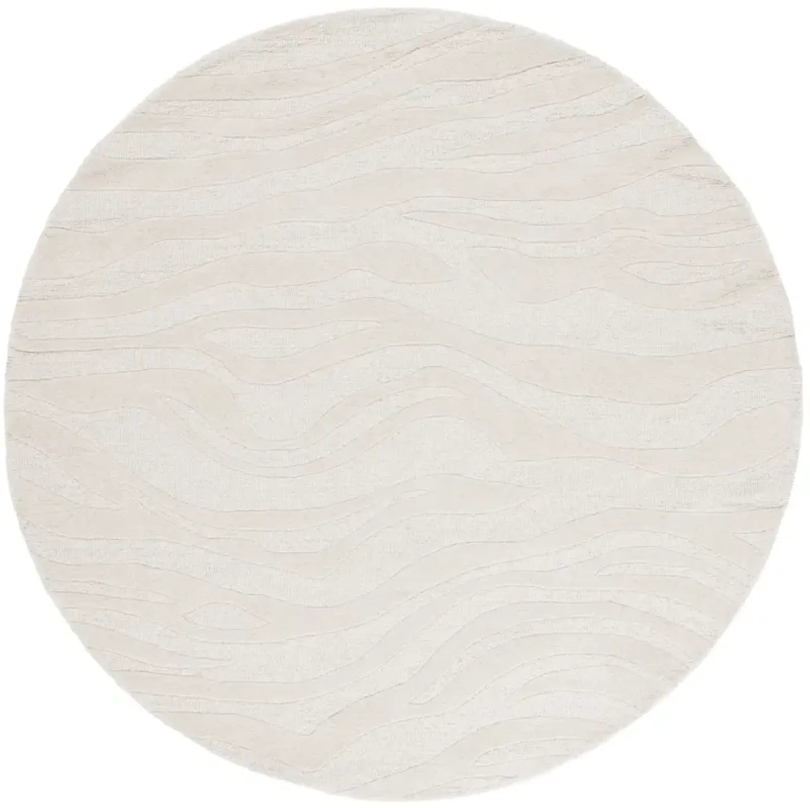 RODEO DRIVE 175 IVORY 6' x 6' Round Round Rug