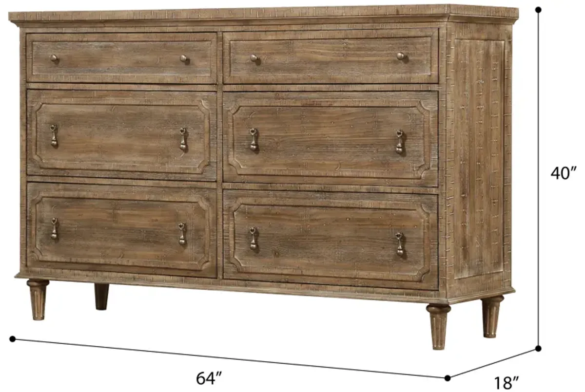 Interlude 6-Drawer Dresser