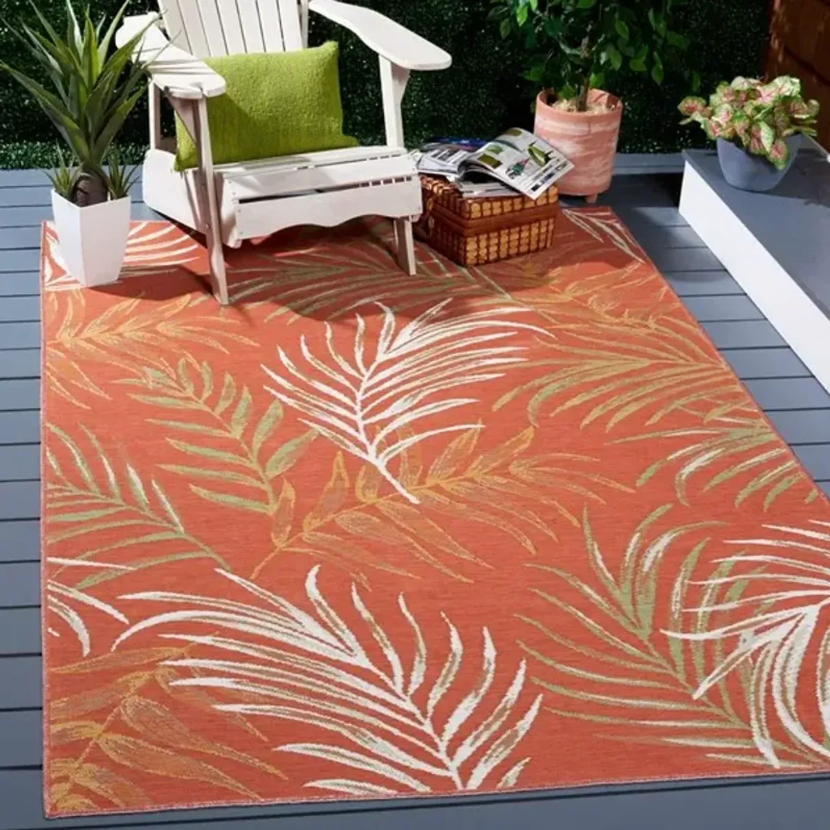 SUNRISE 670 Orange 5'-3' X 7'-7' Medium Rectangle Rug