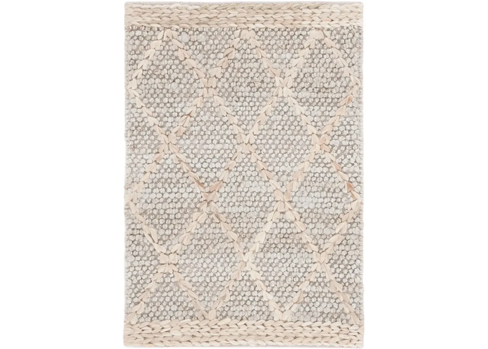 NATURAL FIBER 475 GREY  4' x 6' Small Rectangle Rug