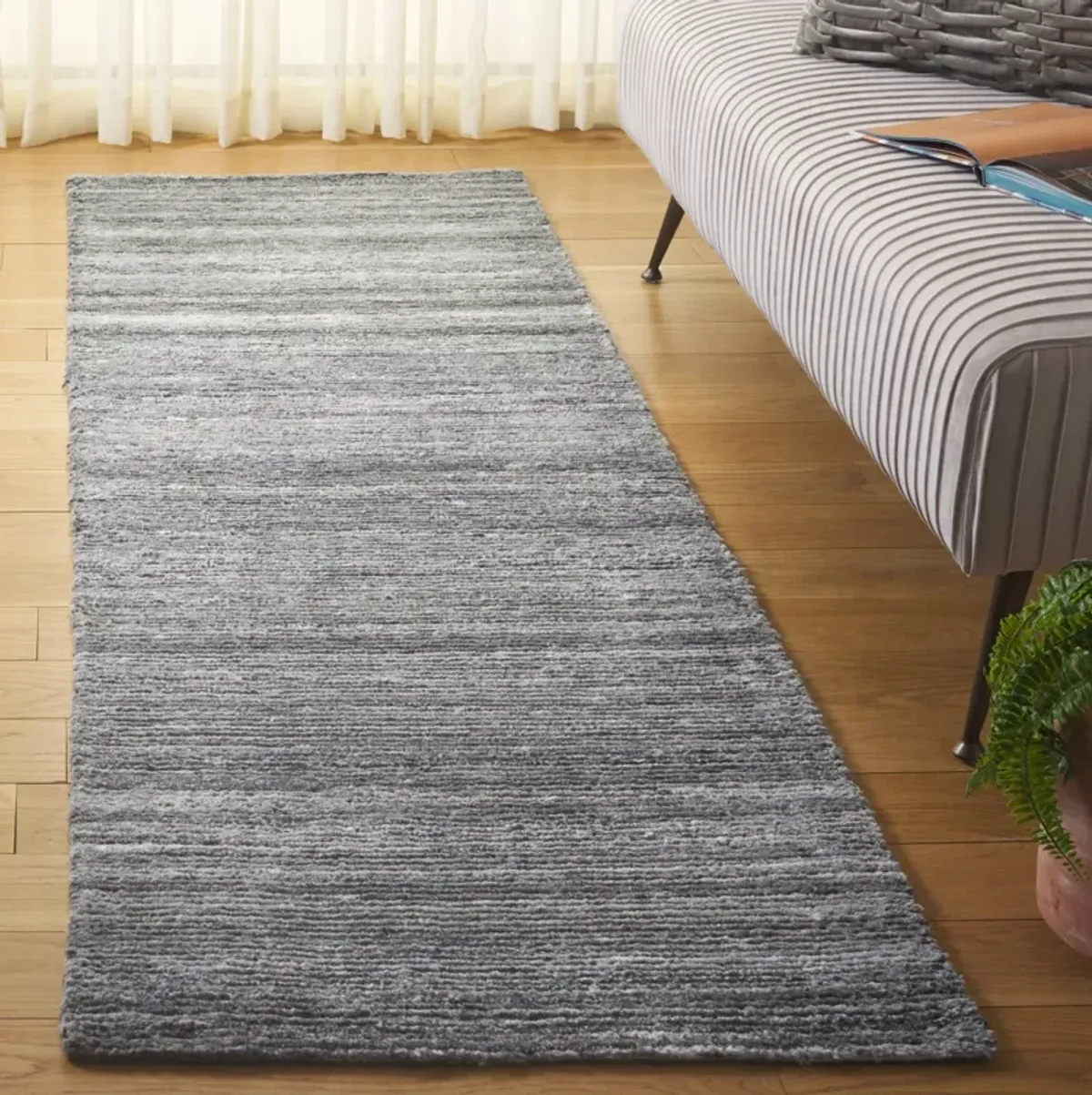 MIRAGE 757 GREY 2'-3' x 8' Runner Rug