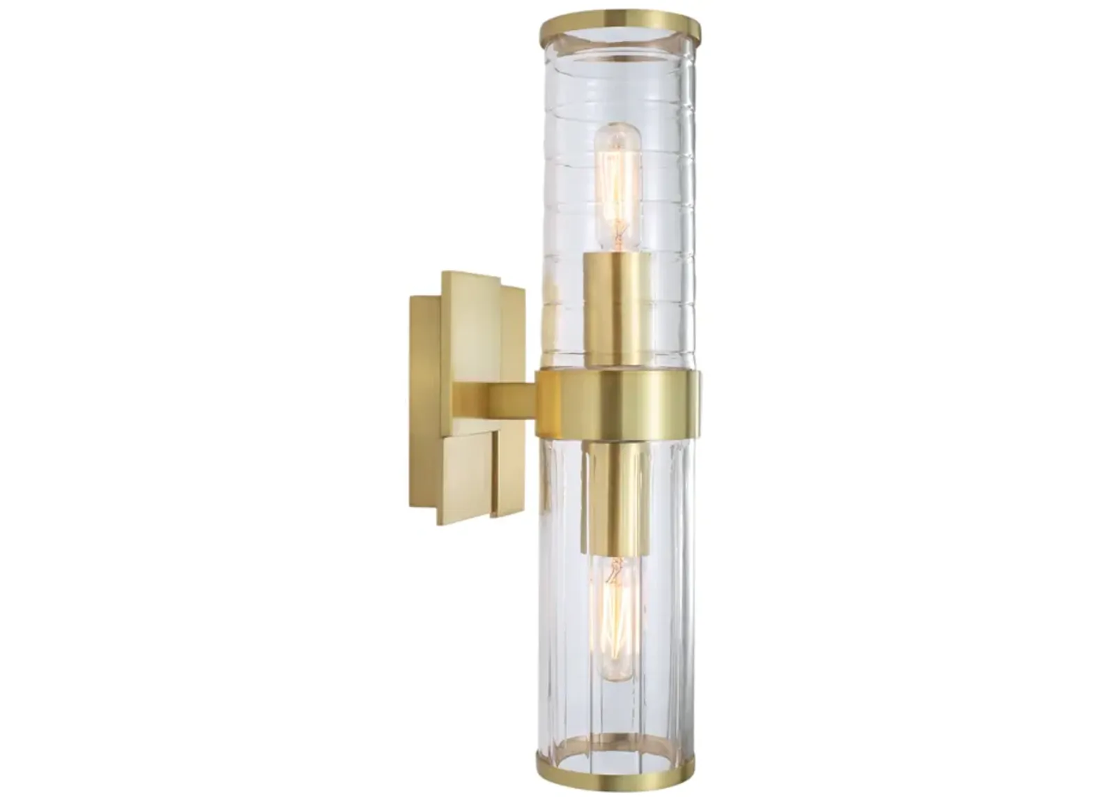 Stripe Sconce - Satin Brass