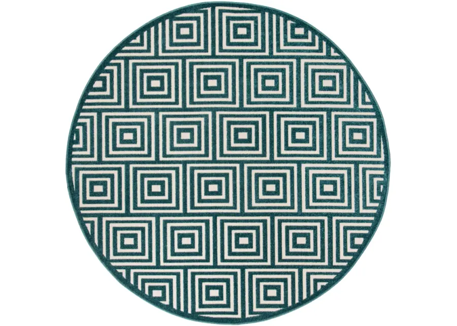 Cottage COT941S Cream / Turquoise Rug 