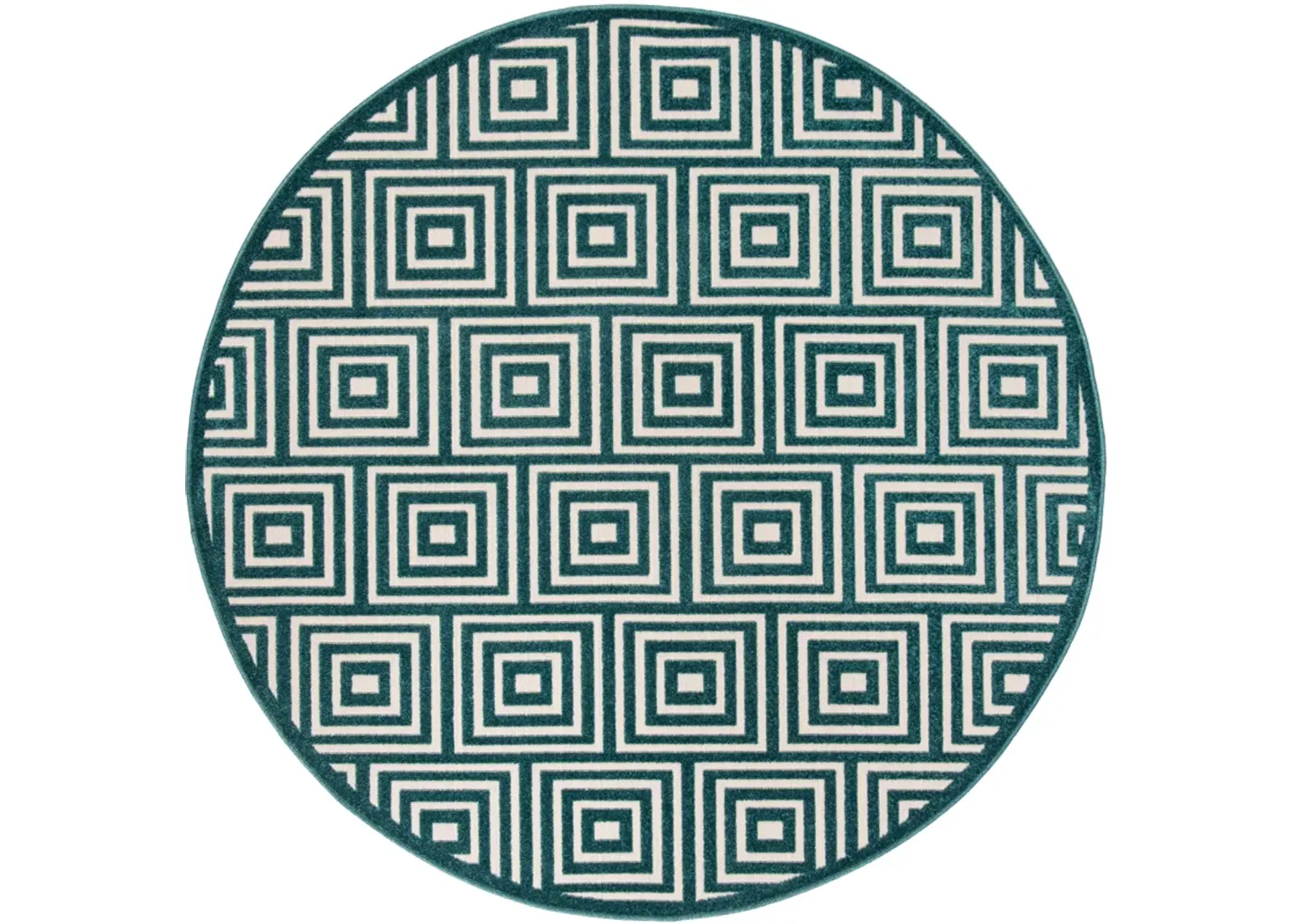 Cottage COT941S Cream / Turquoise Rug 