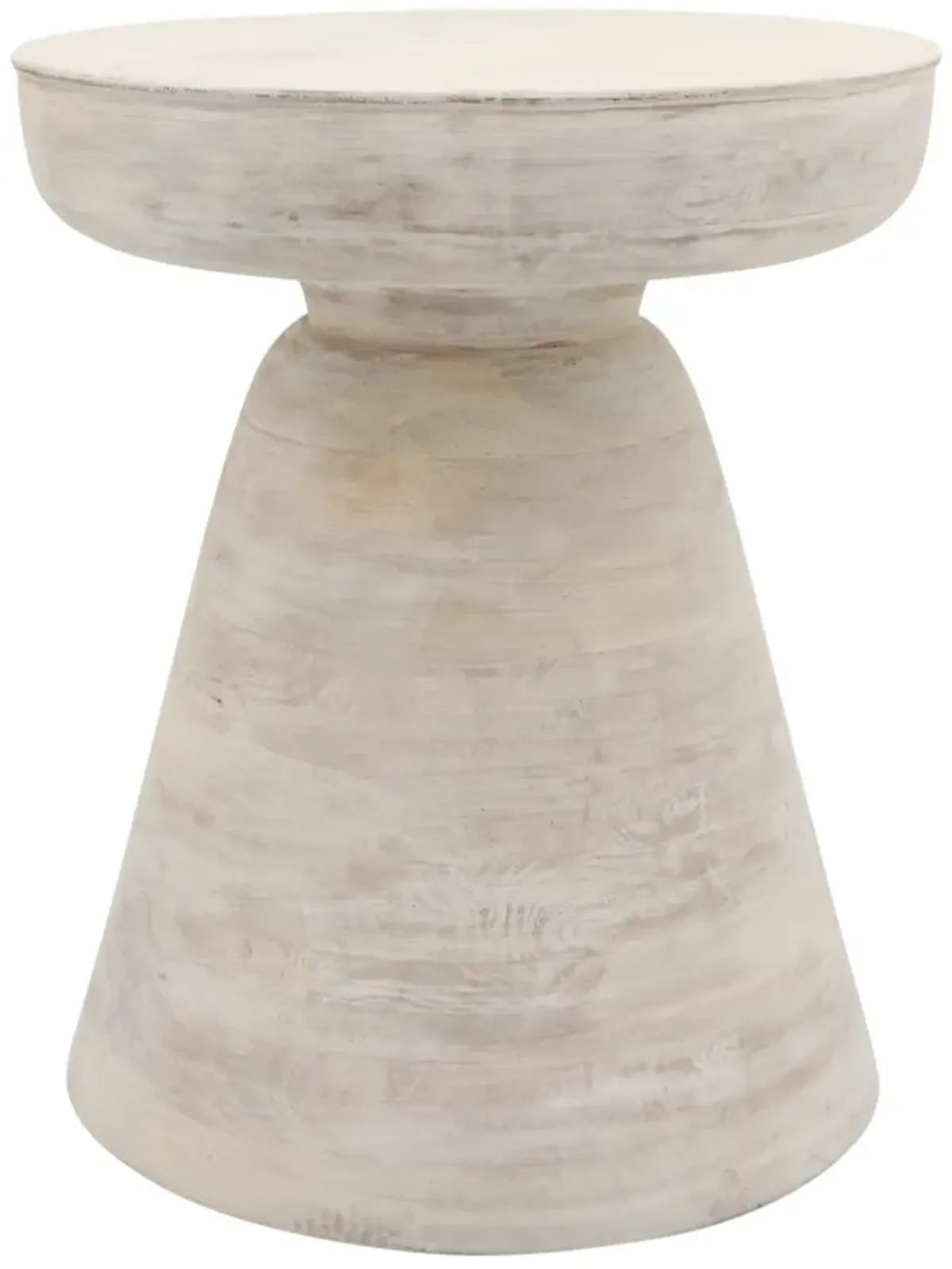 Wood, 19" Side Table, White