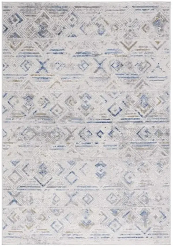 PALMA 332 Blue 9' X 12' Large Rectangle Rug