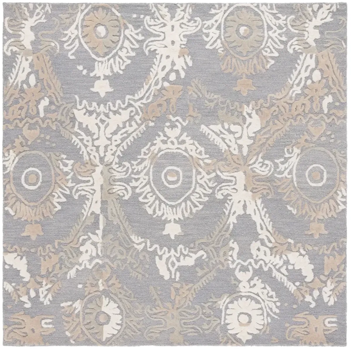 EBONY Hand Tufted 6' x 6' Square area rug