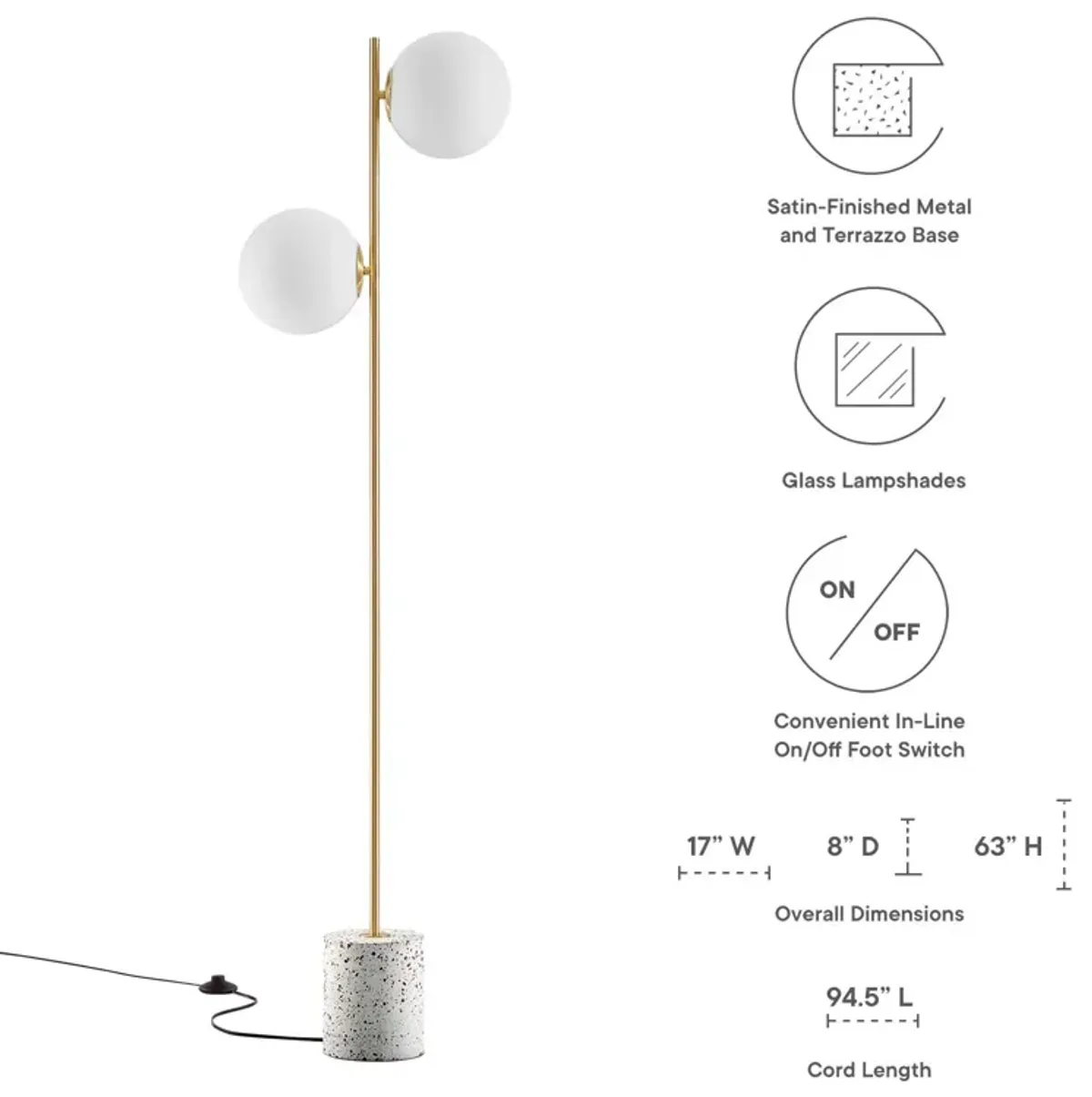 Logic Terrazzo Floor Lamp