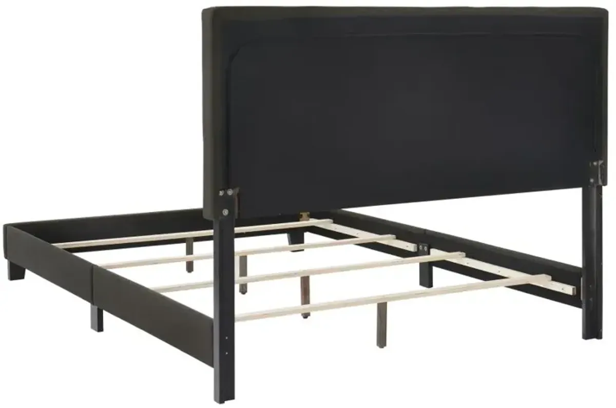 Aaliyah Tufted Upholstered Queen Bed Charcoal