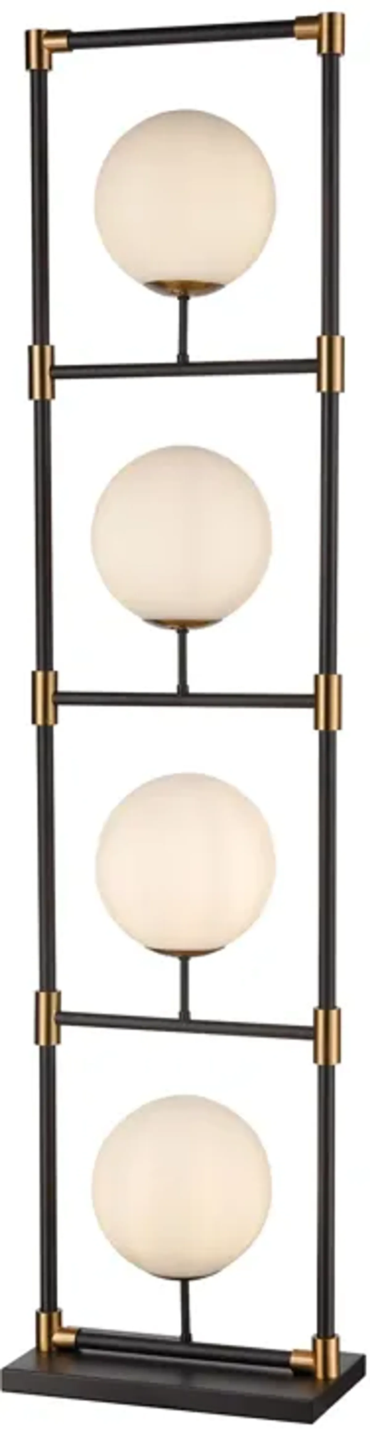 Career Ladder 59" High 4-Light Floor Lamp - Matte Black