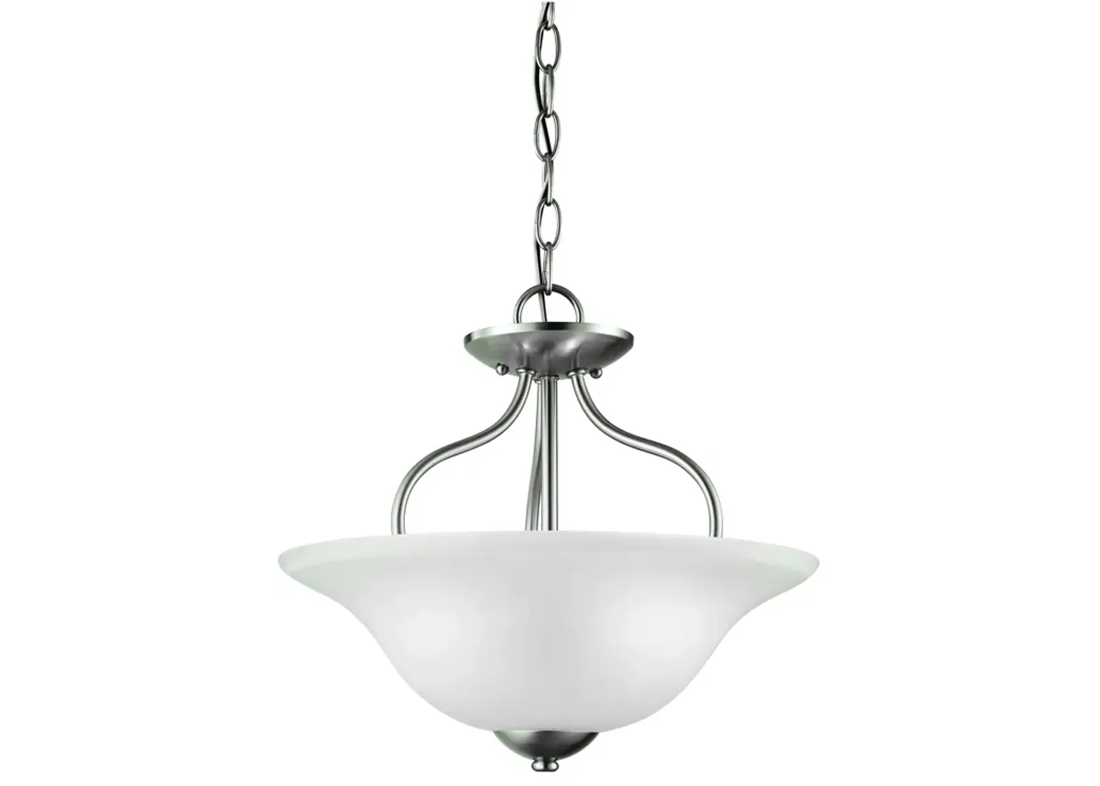 Conway 15" Wide 2-Light Semi Flush Mount - Brushed Nickel