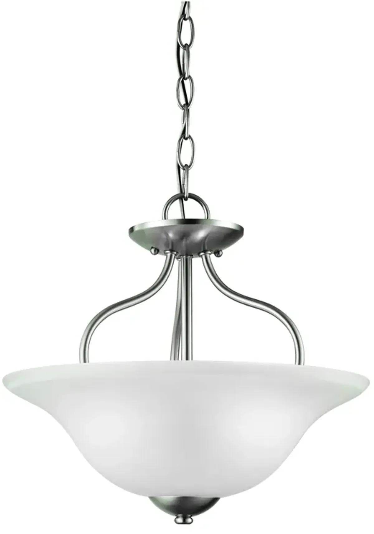 Conway 15" Wide 2-Light Semi Flush Mount - Brushed Nickel