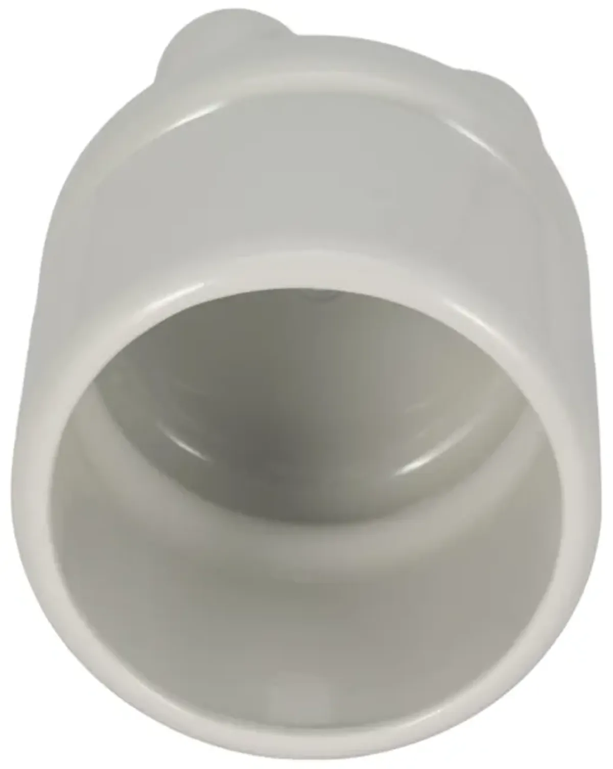 7" Knobby Footed Planter, White