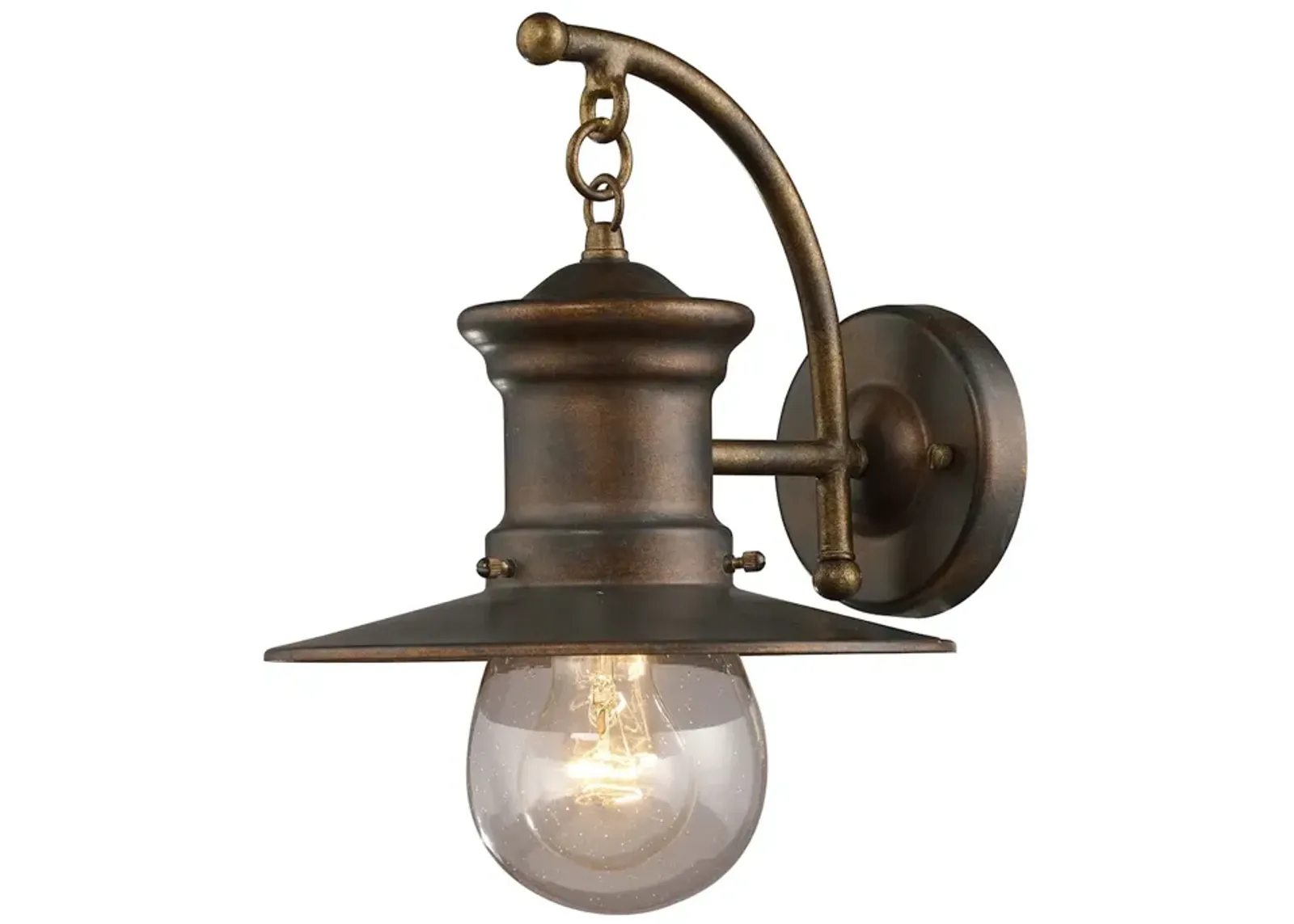 Maritime 12" High 1-Light Outdoor Sconce - Hazelnut Bronze