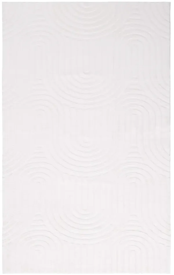 FAUX RABBIT FUR 881 IVORY 5' x 7' Medium Rectangle Rug