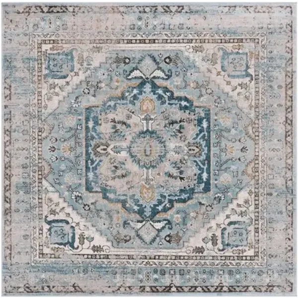 CORNELIA 208 Blue  6'-7' X 6'-7' Square Square Rug