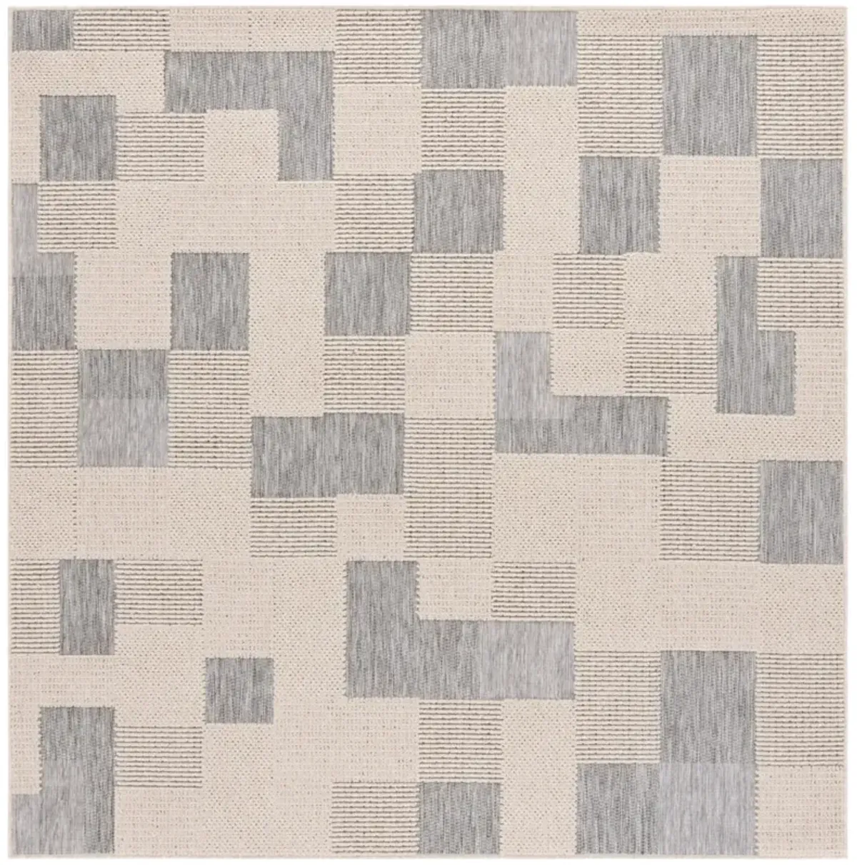 MILOS 108 BEIGE  6'-7' x 6'-7' Square Square Rug