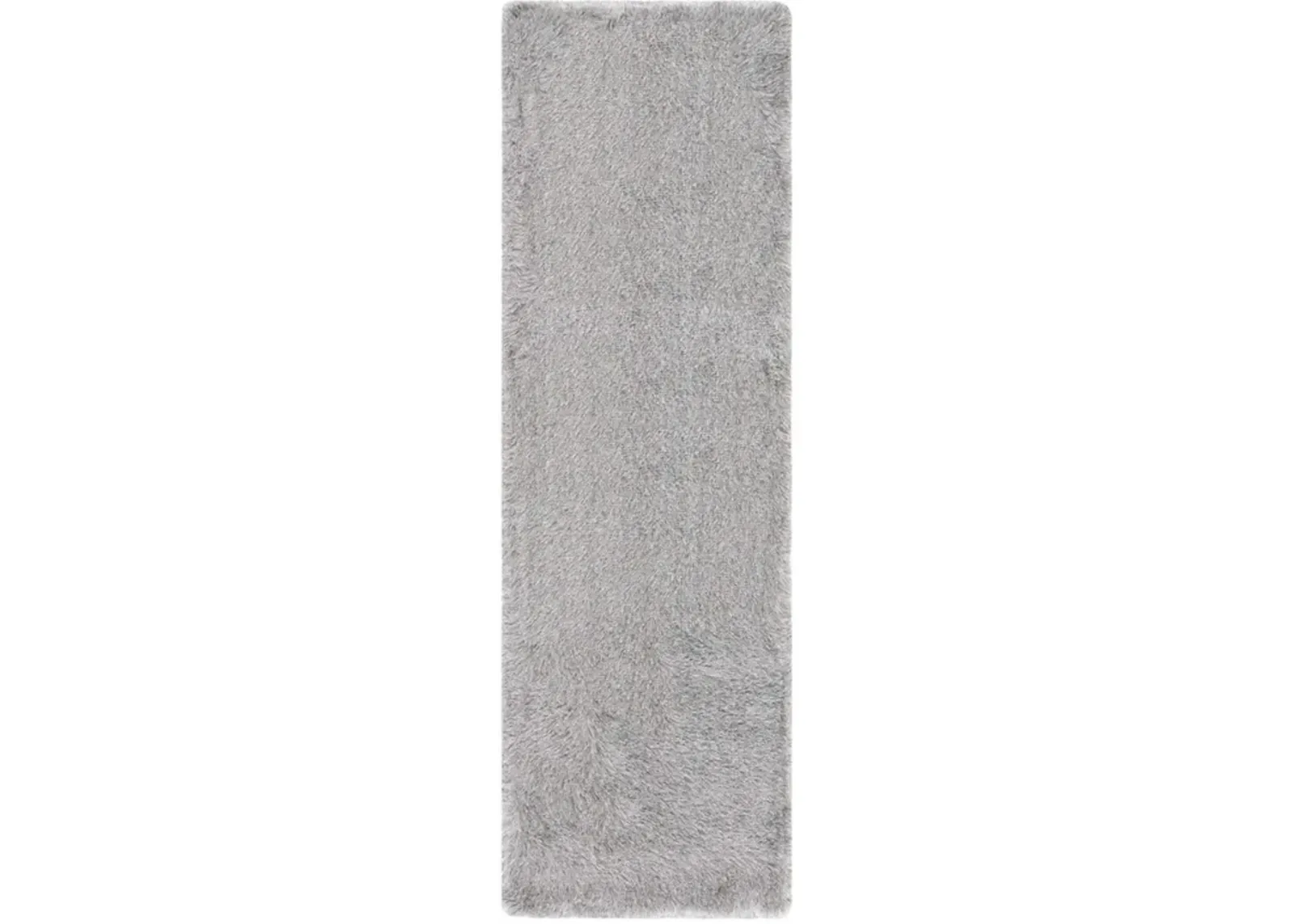 PARIS SHAG Silver 2'-3' X 14' Runner Rug