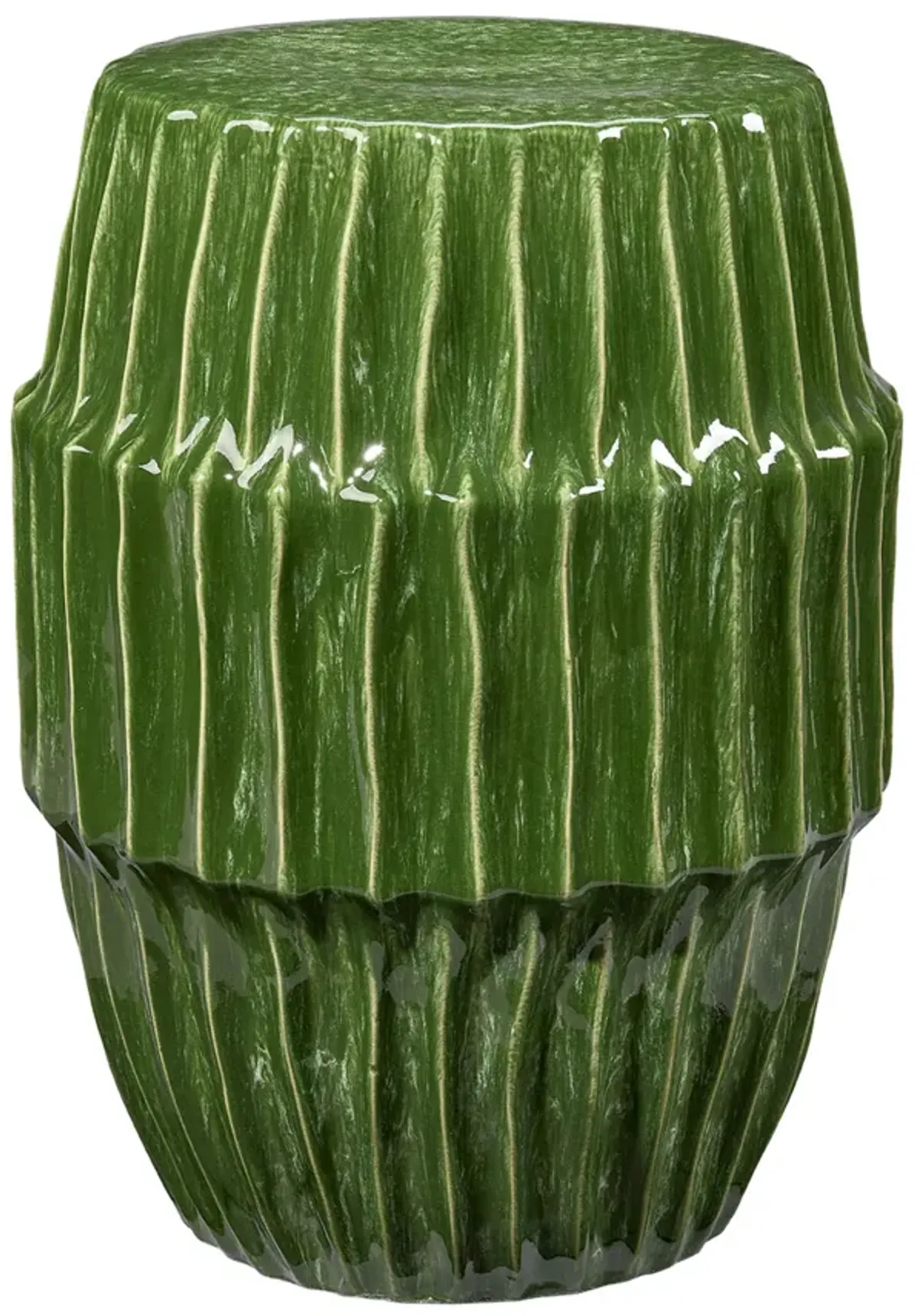 Algae Ceramic Indoor/Outdoor Side Table, Green