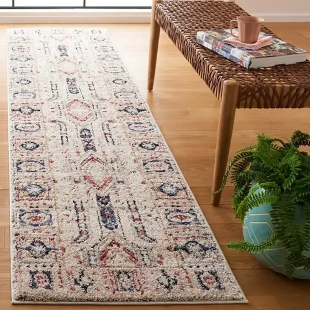 LUNA 101 Multi 2'-2' X 9' Runner Rug