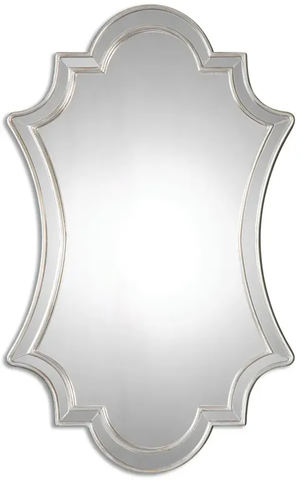 Elara Antiqued Silver Wall Mirror