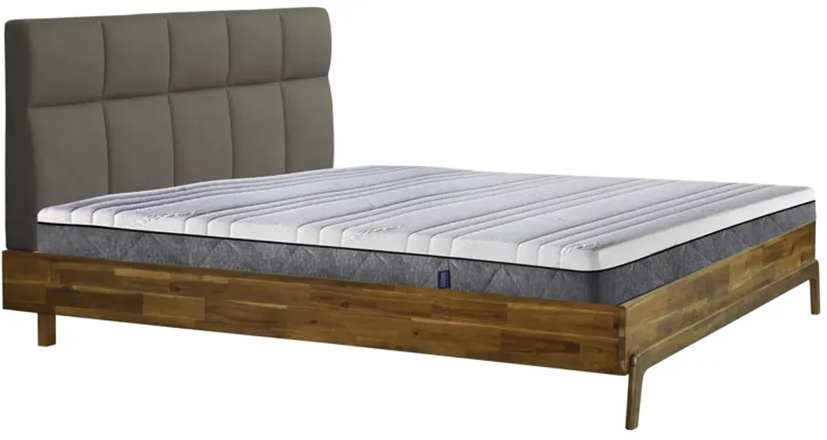 Remix Queen Bed - Headboard + Footboard - Grey