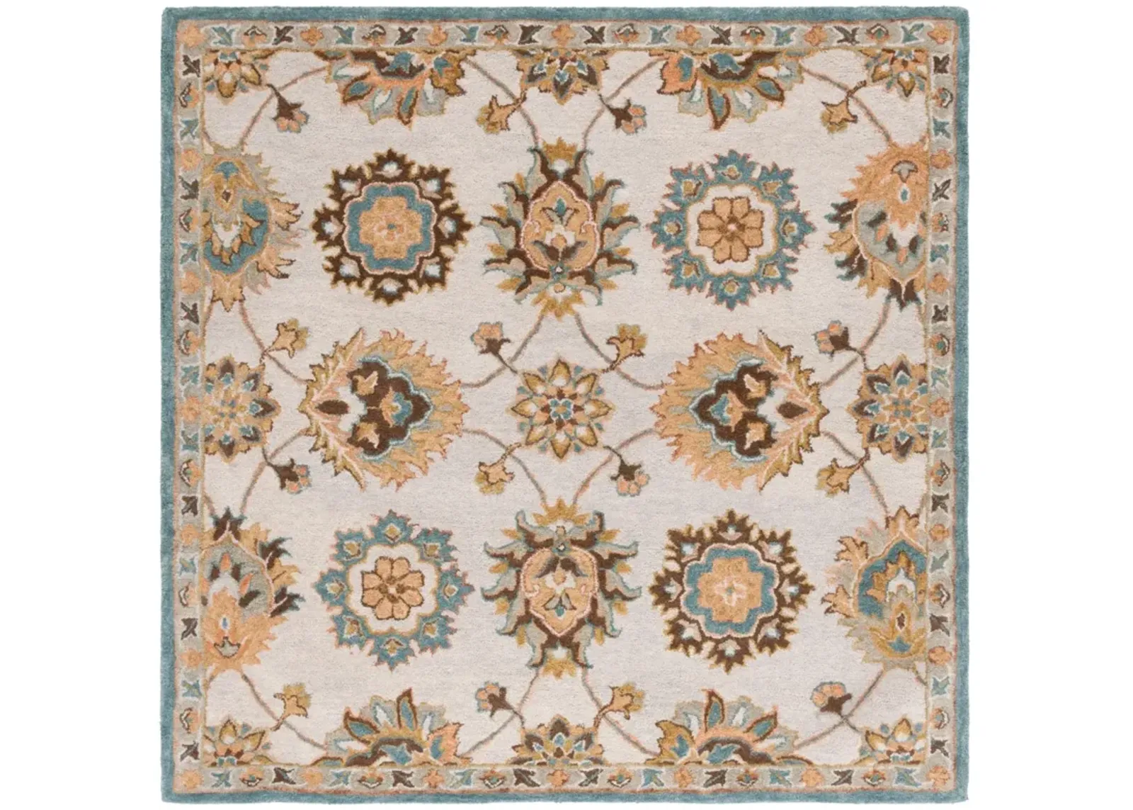 HERITAGE 554 BEIGE  6' x 6' Square Square Rug