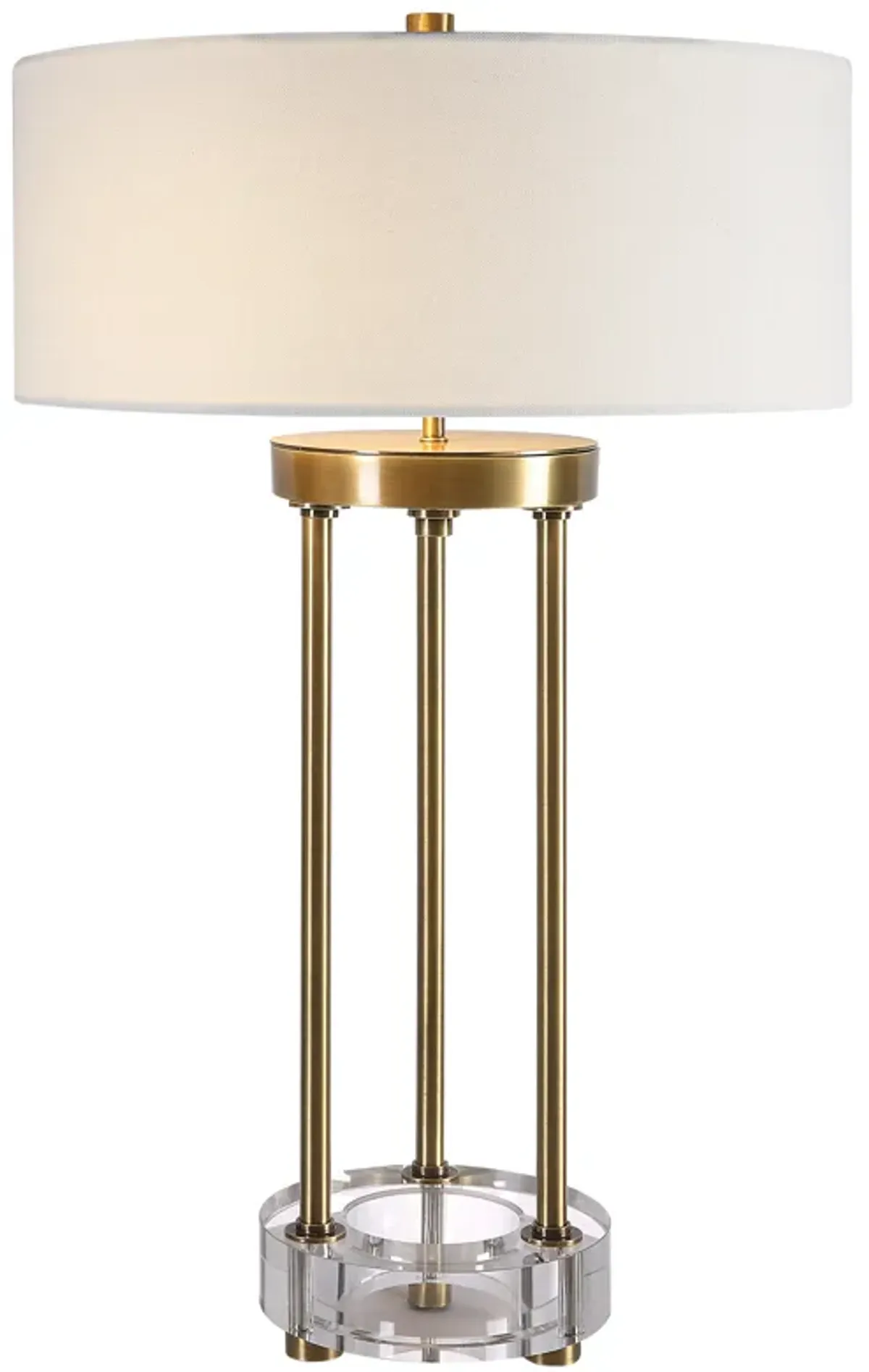 Uttermost Pantheon Brass Rod Table Lamp