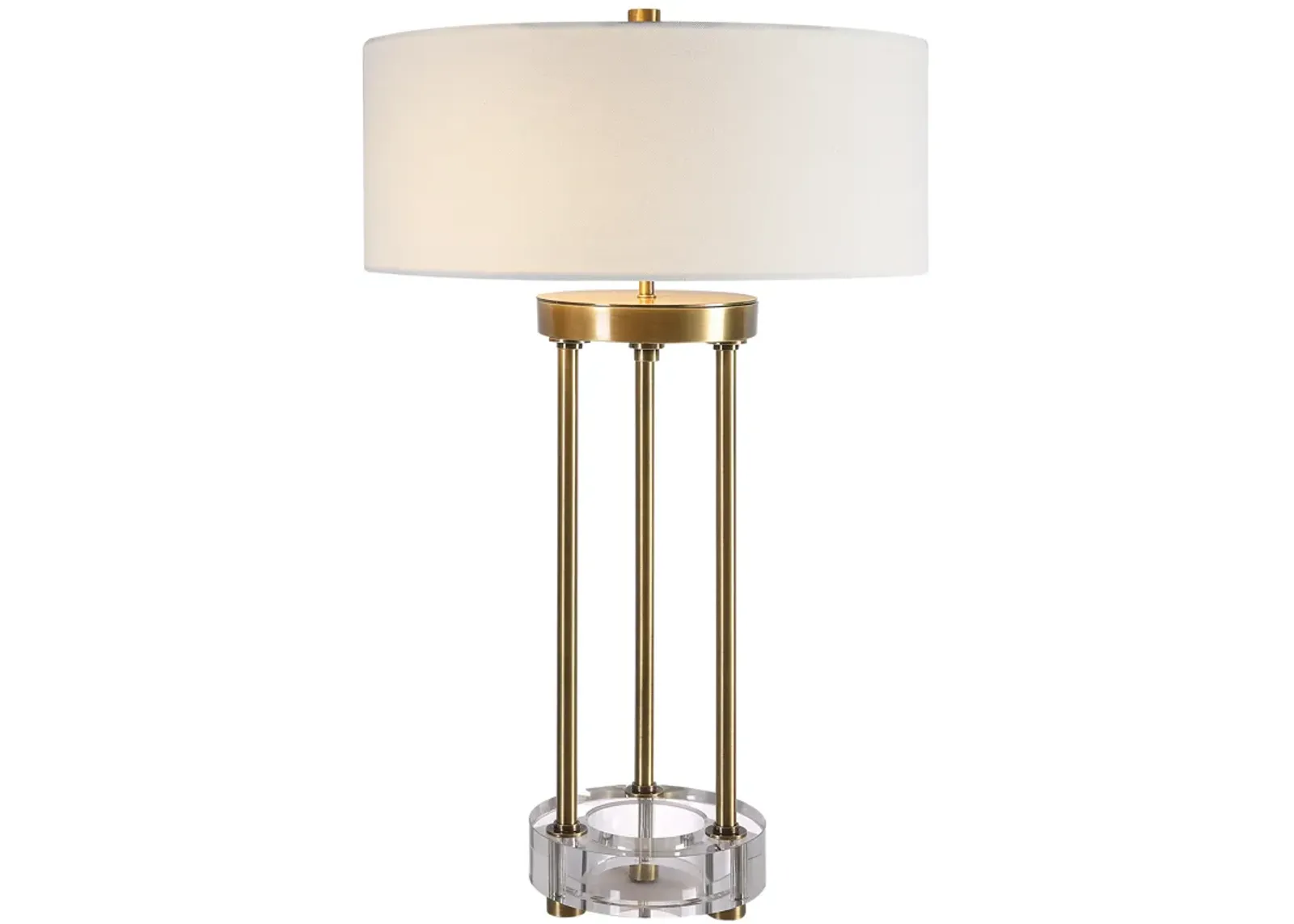 Uttermost Pantheon Brass Rod Table Lamp