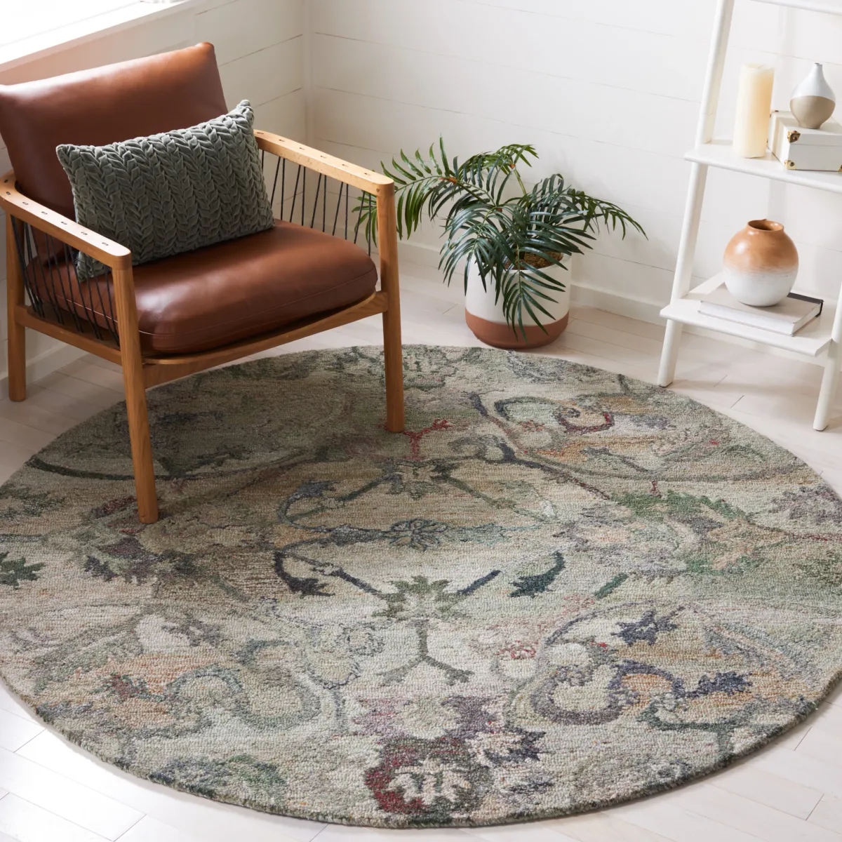 ANATOLIA Hand Tufted 8' x 8' Round area rug