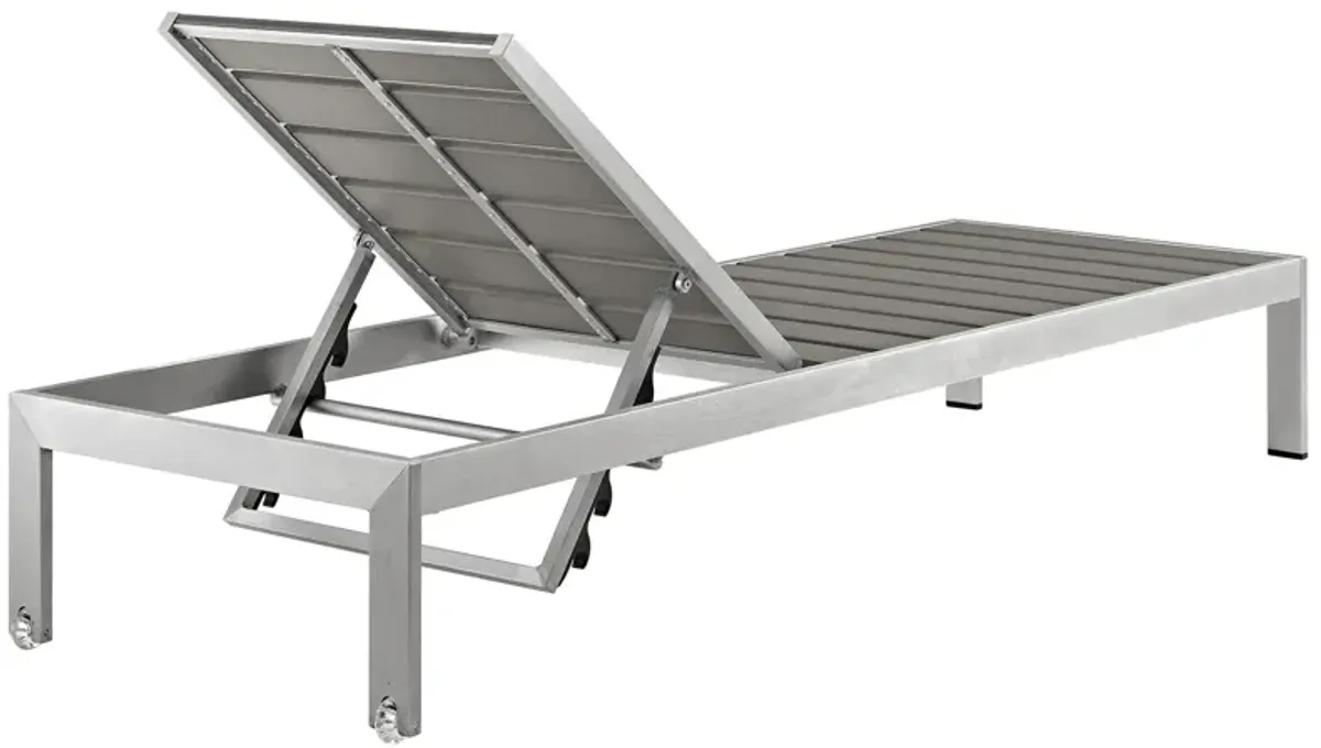 Shore Chaise Outdoor Patio Aluminum Set of 6