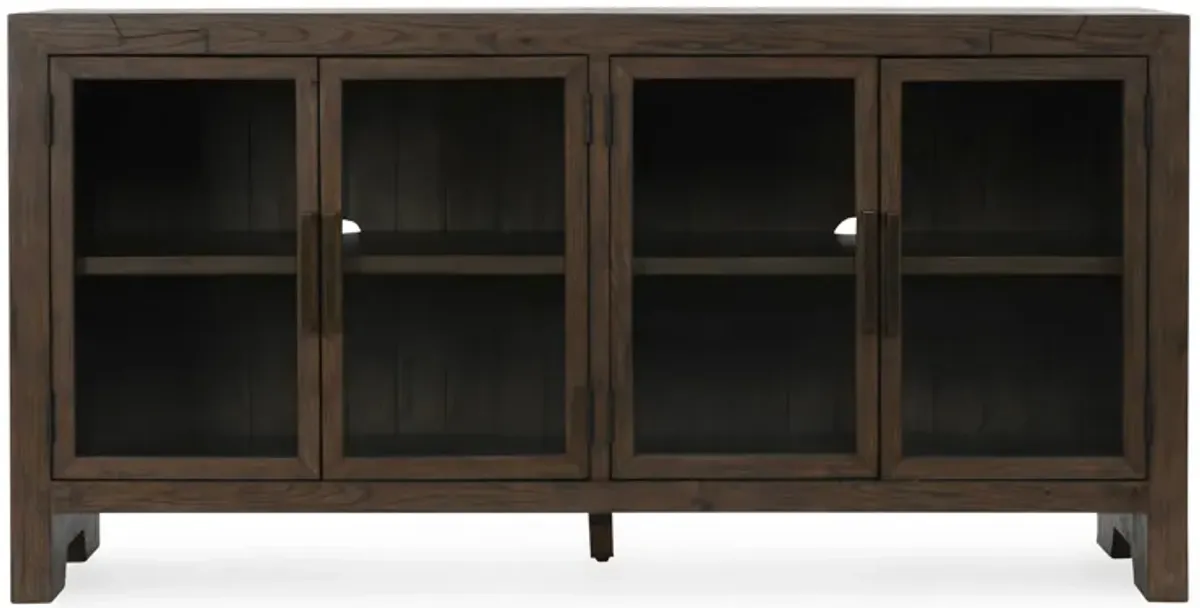 Troy 72" Reclaimed Oak Wood Buffet Sideboard in Brown