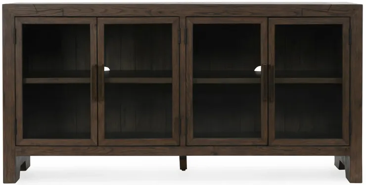 Troy 72" Reclaimed Oak Wood Buffet Sideboard in Brown