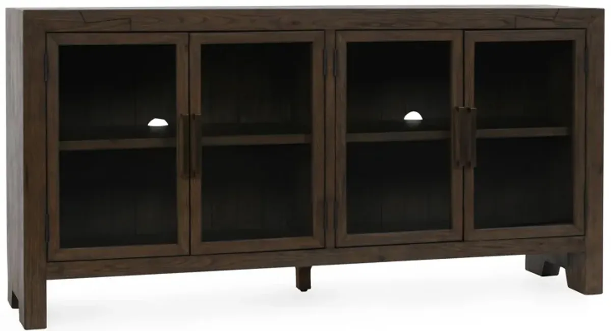 Troy 72" Reclaimed Oak Wood Buffet Sideboard in Brown