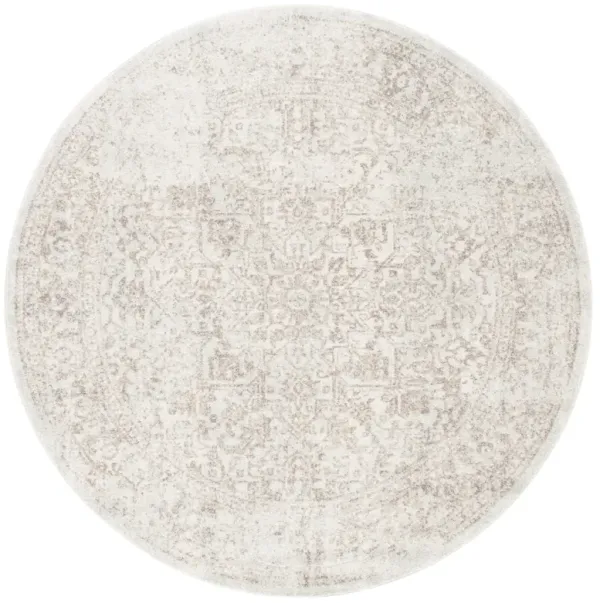 EVOKE 256 IVORY  5'-3' x 5'-3' Round Round Rug