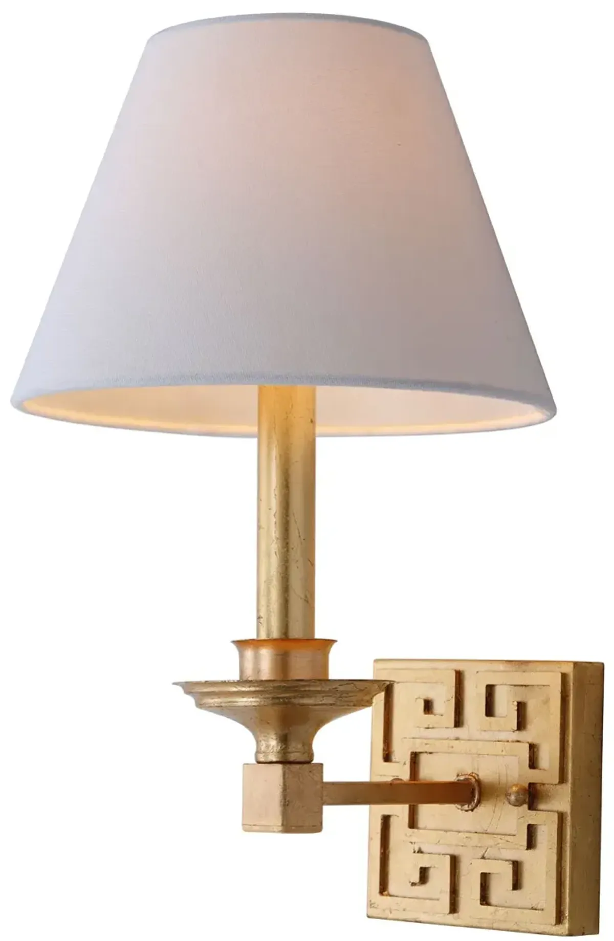 Elvira Gold Greek Key Wall Sconce - Set of 2