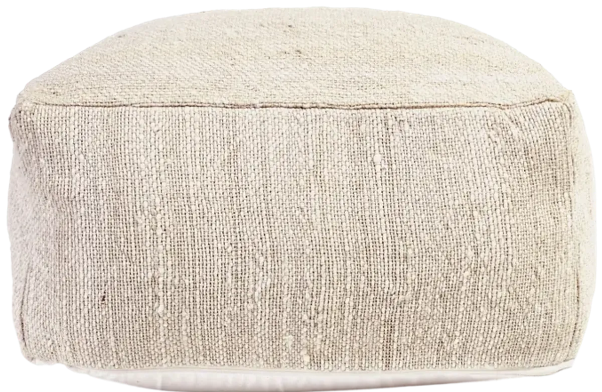 Halter Woven Jute Pouf