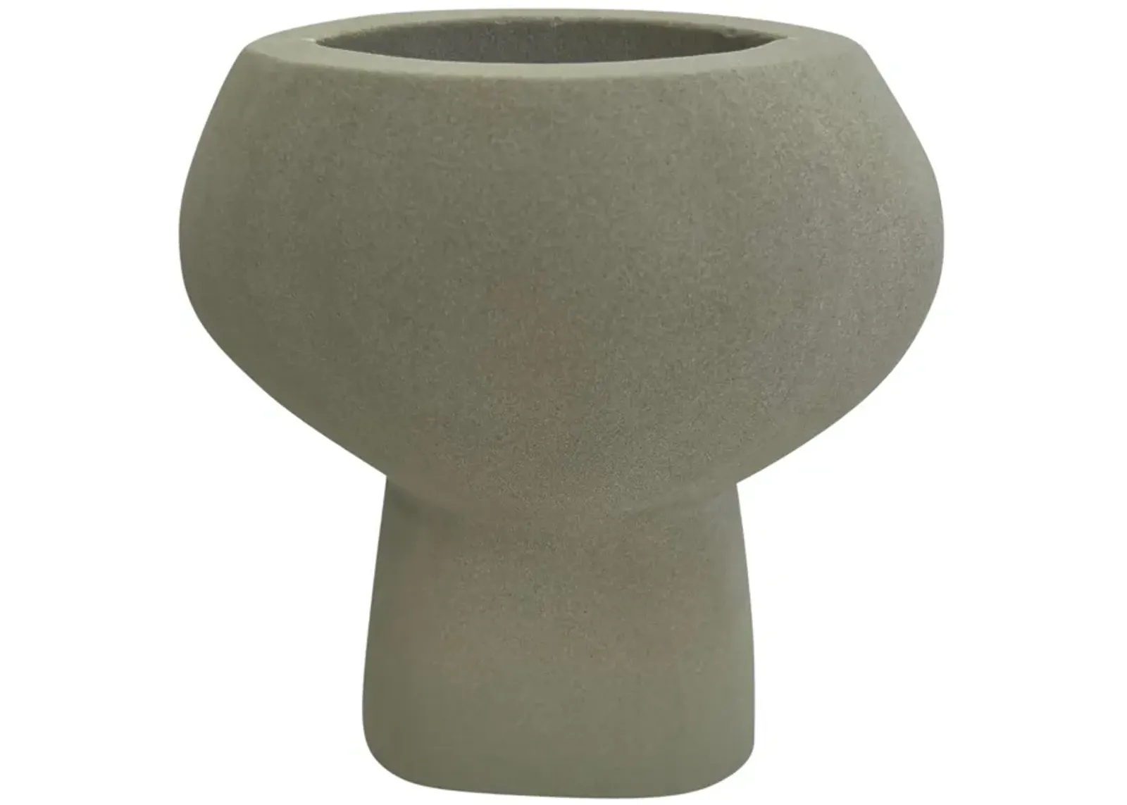 Stone, 7" Bulbous Vase, Natural