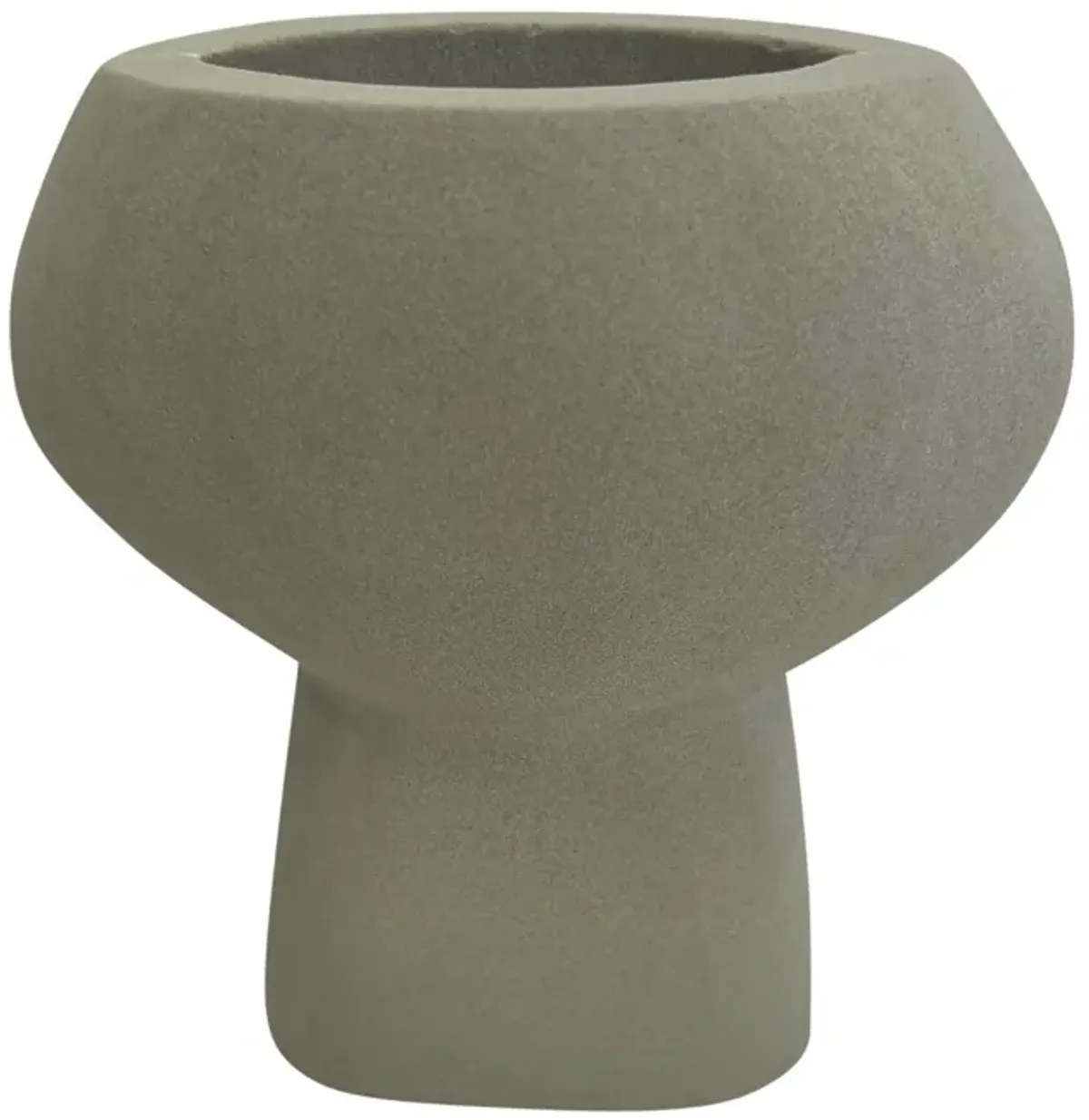 Stone, 7" Bulbous Vase, Natural